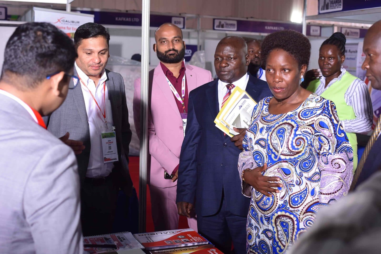Guests visiting exhibitor stands at Uganda Buildcon International Expo